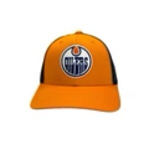 Orange and Black Oilers Cap